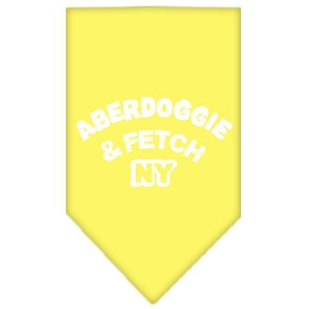 Aberdoggie NY Screen Print Bandana Yellow Small