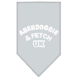 Aberdoggie UK Screen Print Bandana Grey Large