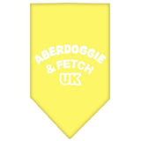 Aberdoggie UK Screen Print Bandana Yellow Small