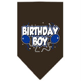 Birthday Boy Screen Print Bandana Cocoa Small