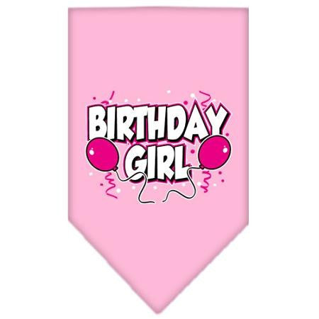 Birthday girl Screen Print Bandana Light Pink Large