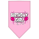 Birthday girl Screen Print Bandana Light Pink Small