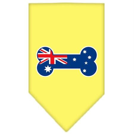 Bone Flag Australian  Screen Print Bandana Yellow Large