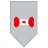 Bone Flag Canadian  Screen Print Bandana Grey Large