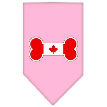 Bone Flag Canadian  Screen Print Bandana Light Pink Small