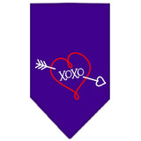 XOXO Screen Print Bandana Purple Small