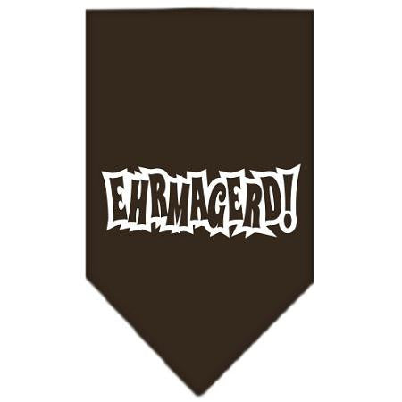 Ehrmagerd Screen Print Bandana Cocoa Large