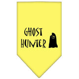 Ghost Hunter Screen Print Bandana Yellow Large