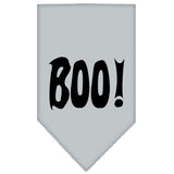 Boo! Screen Print Bandana Grey Large