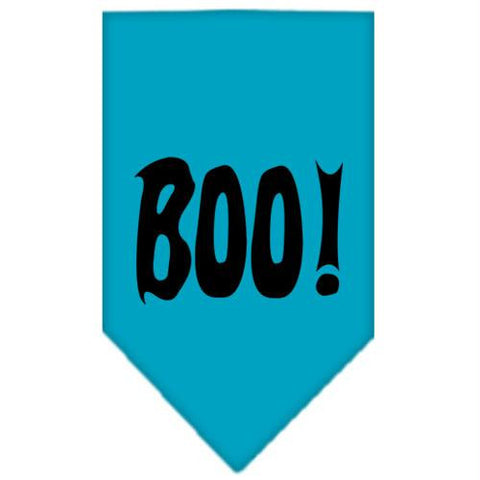 Boo! Screen Print Bandana Turquoise Large