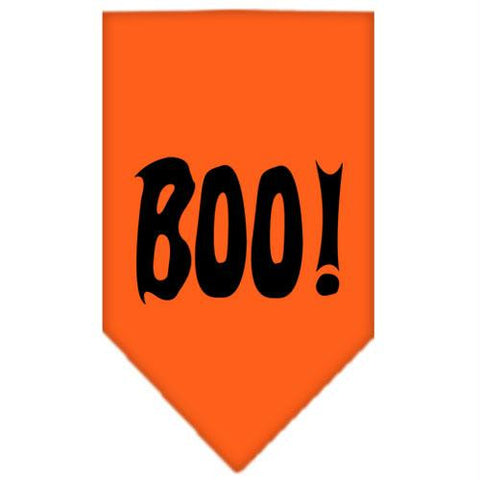 Boo! Screen Print Bandana Orange Small