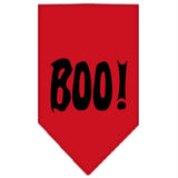 Boo! Screen Print Bandana Red Small