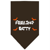 Feeling Batty Screen Print Bandana Cocoa Small