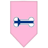 Bone Flag Finland  Screen Print Bandana Light Pink Large