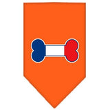 Bone Flag France  Screen Print Bandana Orange Large
