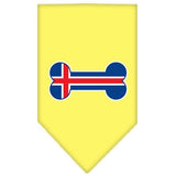 Bone Flag Iceland  Screen Print Bandana Yellow Small