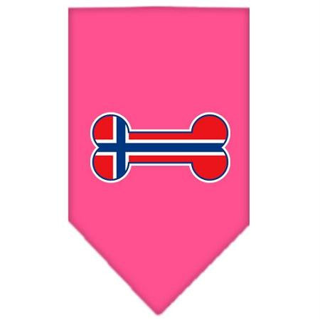 Bone Flag Norway  Screen Print Bandana Bright Pink Large