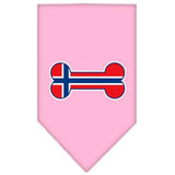 Bone Flag Norway  Screen Print Bandana Light Pink Large