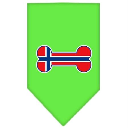 Bone Flag Norway  Screen Print Bandana Lime Green Small