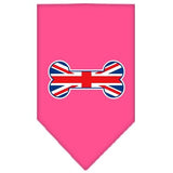 Bone Flag UK  Screen Print Bandana Bright Pink Large