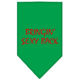 Bringin Sexy Back Screen Print Bandana Emerald Green Large