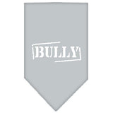 Bully Screen Print Bandana Grey Large