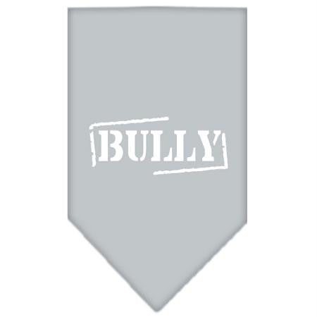 Bully Screen Print Bandana Grey Large