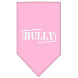 Bully Screen Print Bandana Light Pink Large