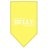 Bully Screen Print Bandana Yellow Large