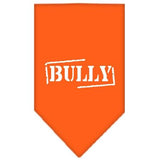 Bully Screen Print Bandana Orange Small