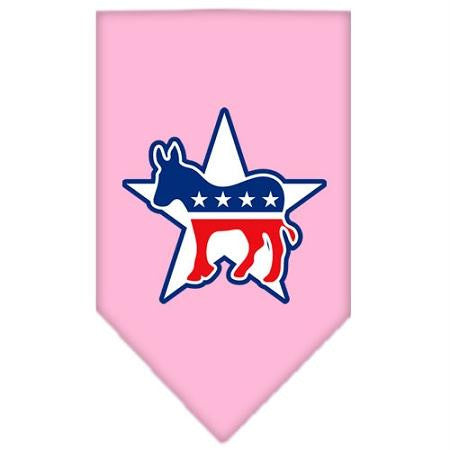 Democrat Screen Print Bandana Light Pink Small