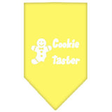 Cookie Taster Screen Print Bandana Yellow Small