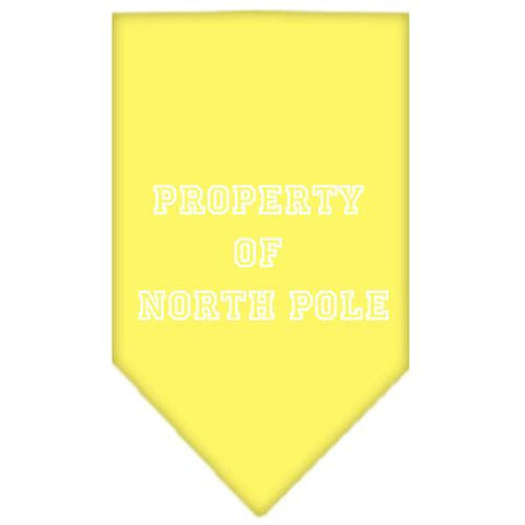 Property of North Pole Screen Print Bandana Yellow Large