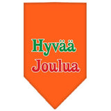 Hyvaa Joulua Screen Print Bandana Orange Large