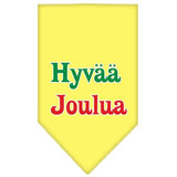 Hyvaa Joulua Screen Print Bandana Yellow Small