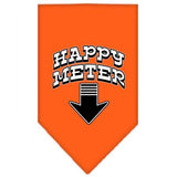 Happy Meter Screen Print Bandana Orange Small