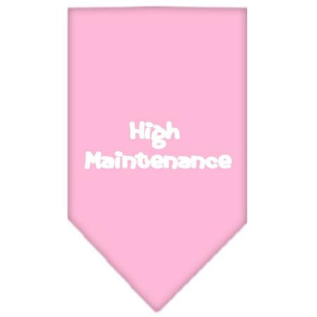 High Maintenance Screen Print Bandana Light Pink Large