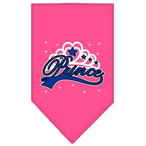 I'm a Prince Screen Print Bandana Bright Pink Small