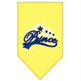 I'm a Prince Screen Print Bandana Yellow Small