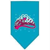 I'm a Princess Screen Print Bandana Turquoise Large