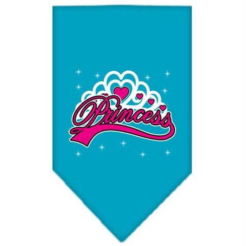 I'm a Princess Screen Print Bandana Turquoise Large