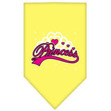 I'm a Princess Screen Print Bandana Yellow Small