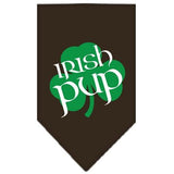 Irish Pup Screen Print Bandana Cocoa Small