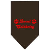 Local Celebrity Screen Print Bandana Cocoa Small
