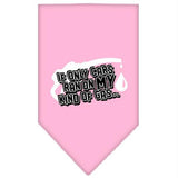 My Kind Of Gas Screen Print Bandana Light Pink Small