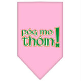 Pog Mo Thoin Screen Print Bandana Light Pink Large