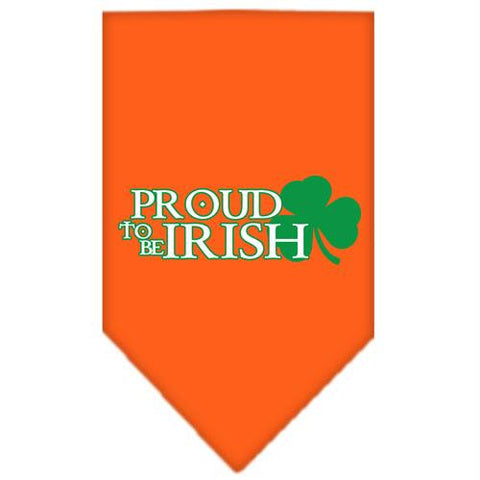 Proud to be Irish Screen Print Bandana Orange Small