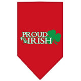 Proud to be Irish Screen Print Bandana Red Small