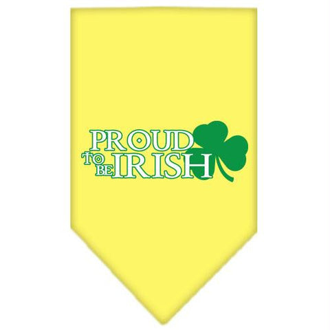 Proud to be Irish Screen Print Bandana Yellow Small