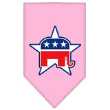 Republican Screen Print Bandana Light Pink Small